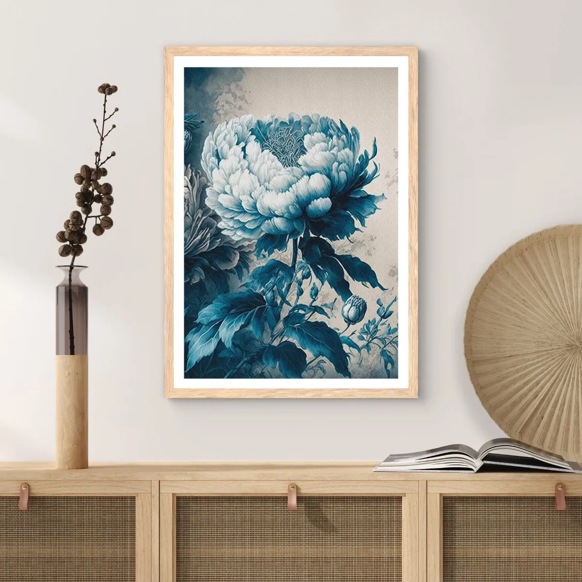 Affiche dans un chêne clair - Poster - Paire assortie - 70x100 cm