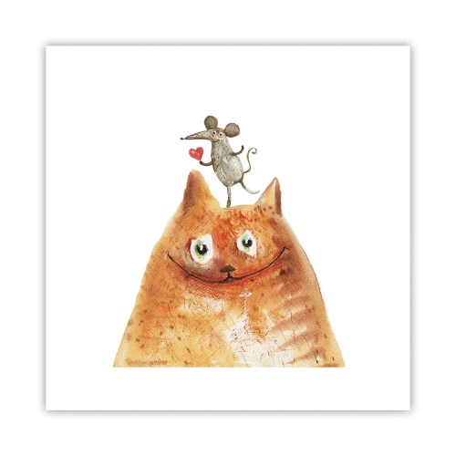 Affiche - Poster - Amour paradoxal - 30x30 cm