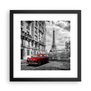 Affiche dans un cadre noir - Poster - Prédateur dans la ville - 30x30 cm