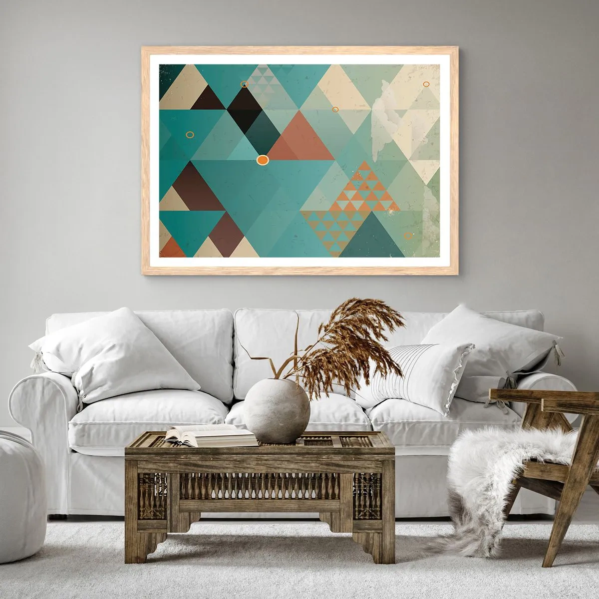 Affiche dans un chêne clair - Poster - Unité de la multiplicité, multiplicité de l'unité - 100x70 cm