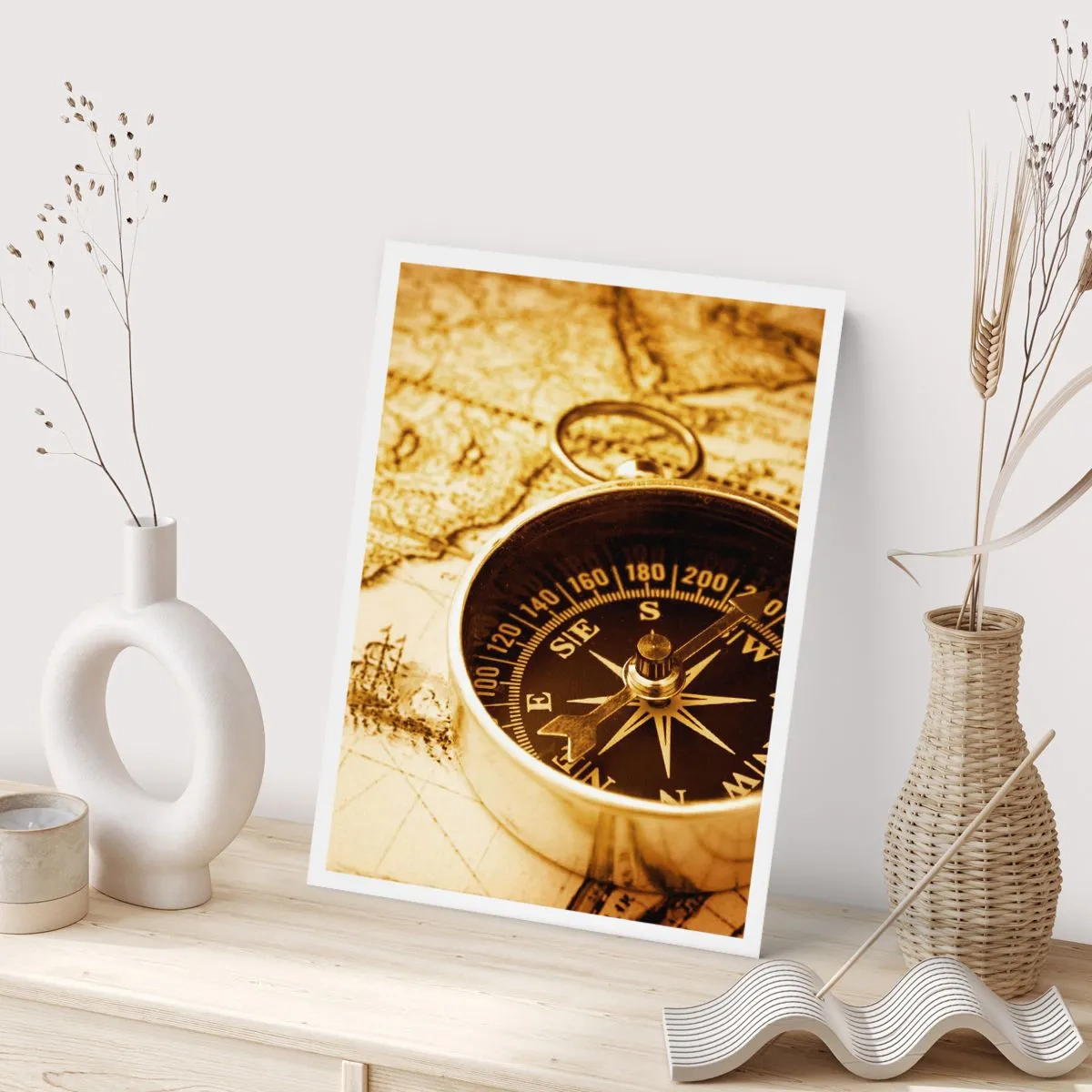 Affiche - Poster - Est ou ouest? - 40x50 cm