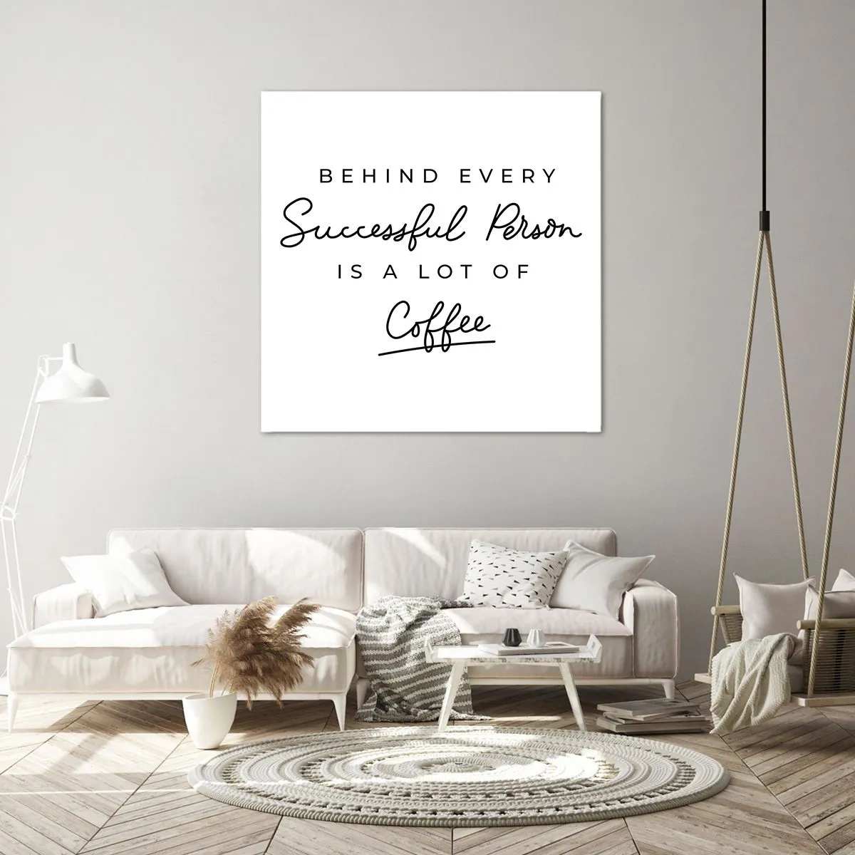 Impression sur toile - Image sur toile - Secret du succès - 50x50 cm