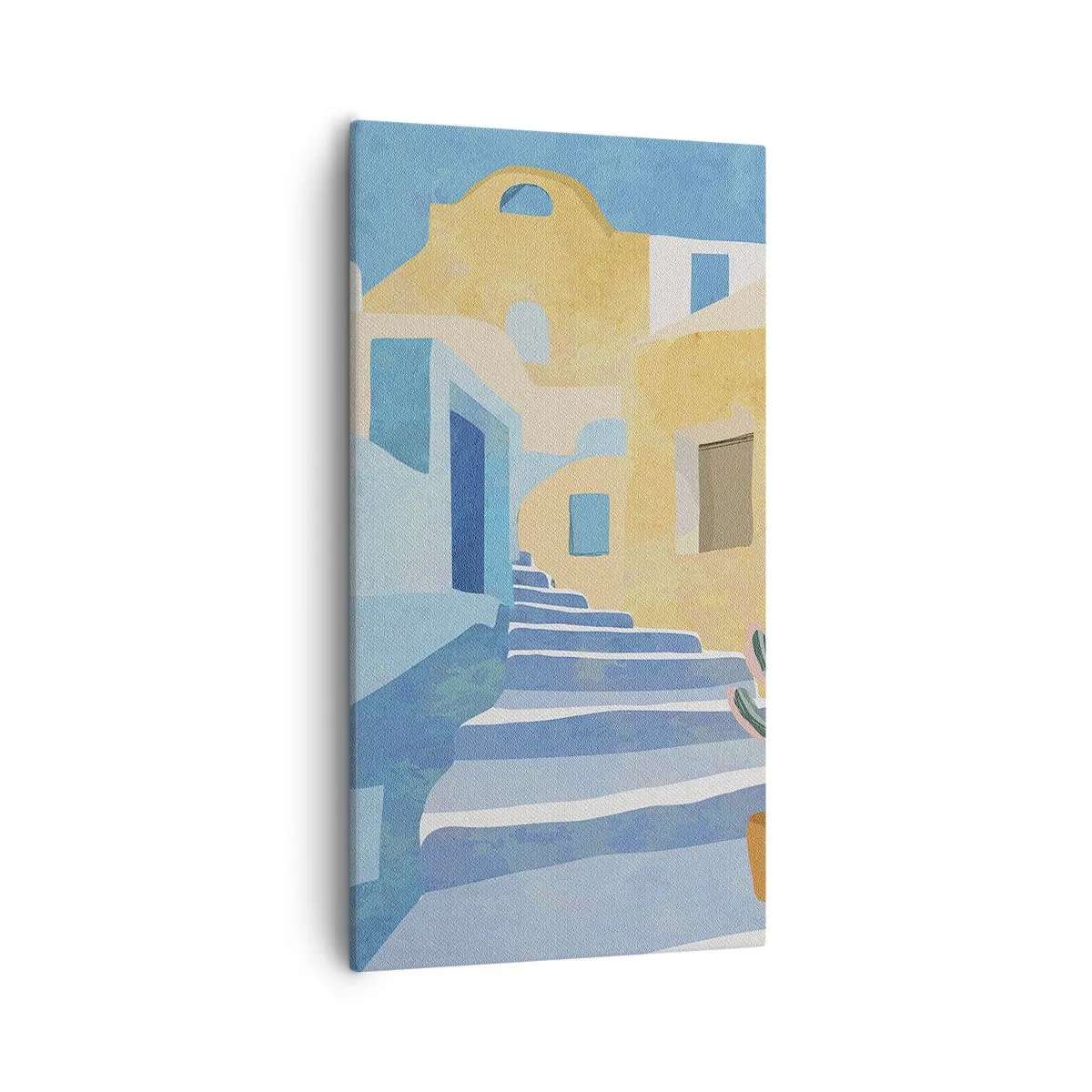 Impression sur toile - Image sur toile - Une journée dans une ville arabe - 55x100 cm