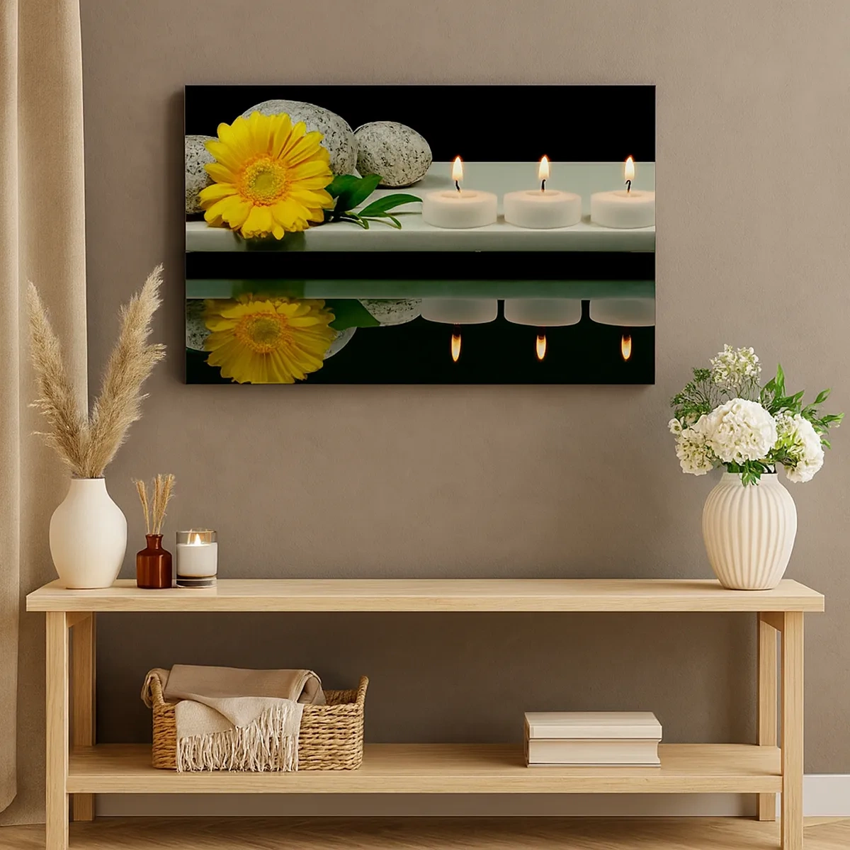 Impression sur toile - Image sur toile - Apaisement des sens - 30x30 cm