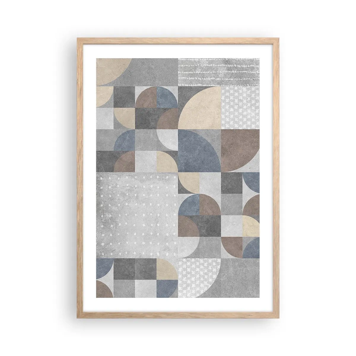 Affiche dans un chêne clair - Poster - Fantaisie de la céramique  - 50x70 cm