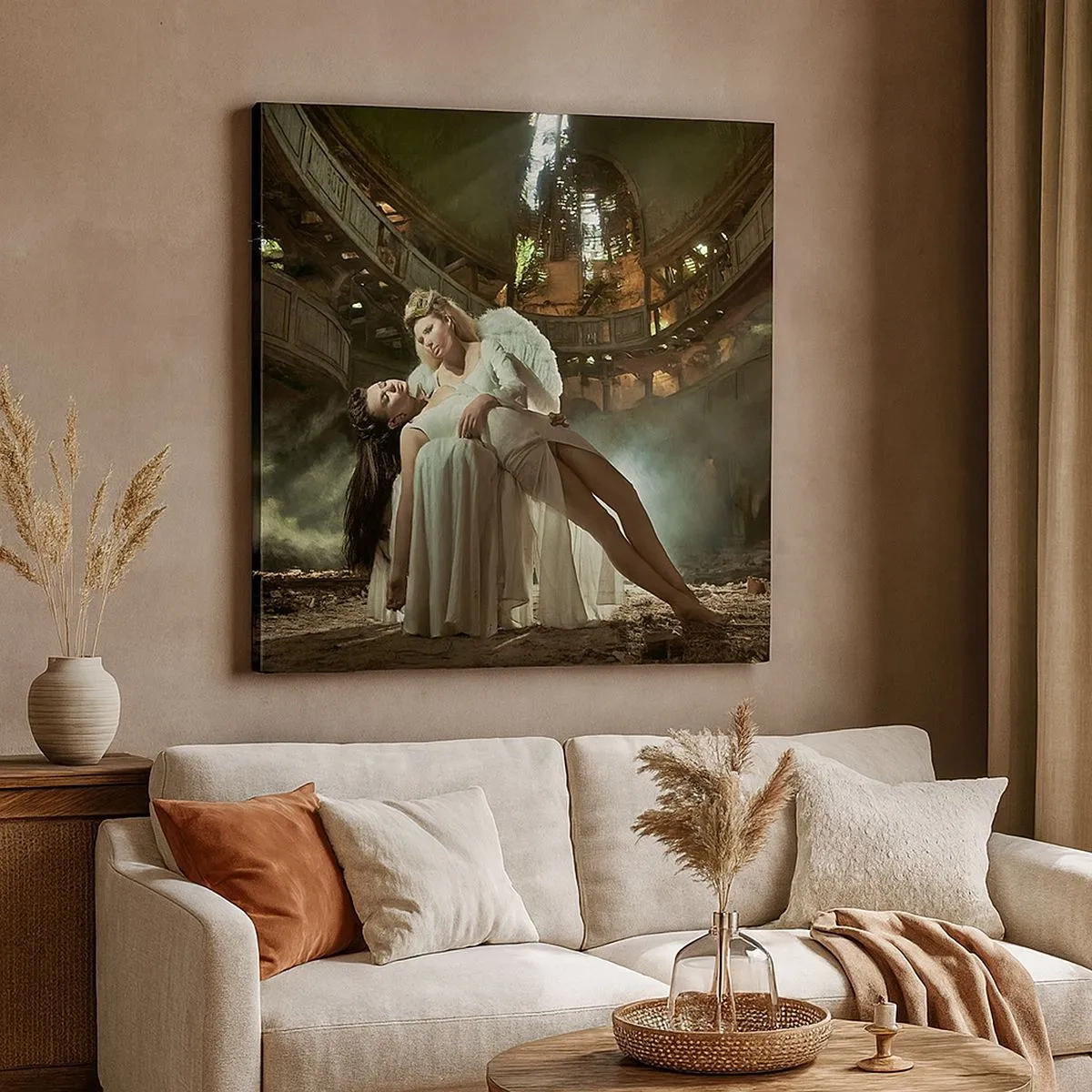 Impression sur toile - Image sur toile - L'esprit du théâtre ancien - 30x30 cm