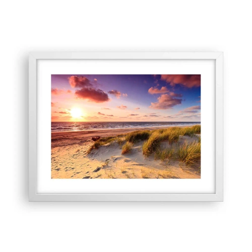 Affiche dans un cadre blanc - Poster - L'air sent déjà l'été - 40x30 cm