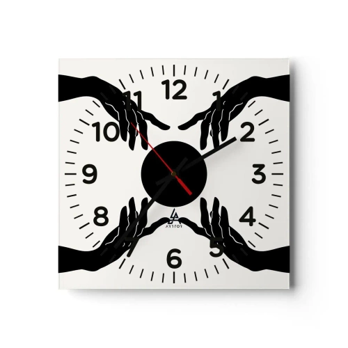 Horloge murale - Pendule murale - Signe secret - 30x30 cm