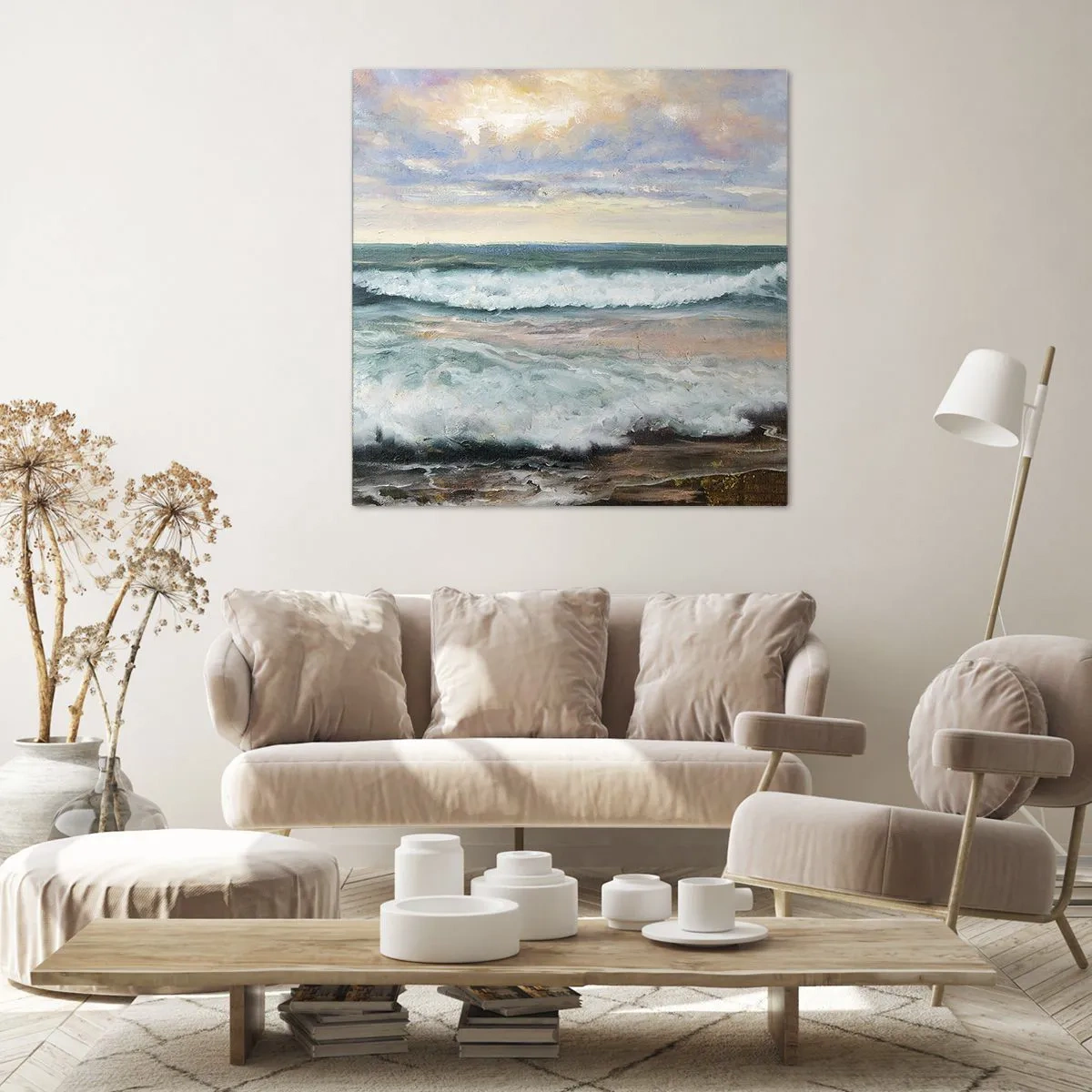 Impression sur toile - Image sur toile - Ici tu adouciras ton âme - 40x40 cm