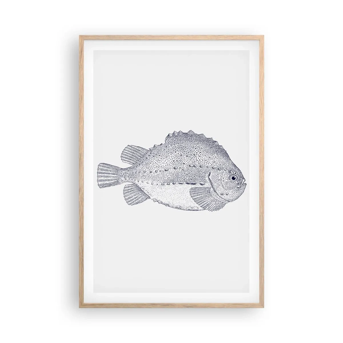 Affiche dans un chêne clair - Poster - Pour l'album du naturaliste - 61x91 cm