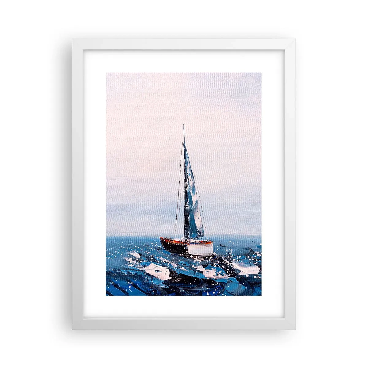 Affiche dans un cadre blanc - Poster - Confrérie du vent - 30x40 cm