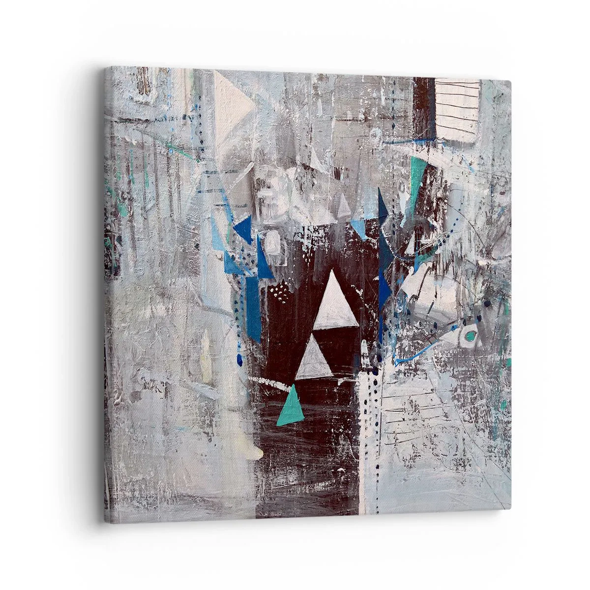 Impression sur toile - Image sur toile - Ordre prioritaire des triangles - 30x30 cm