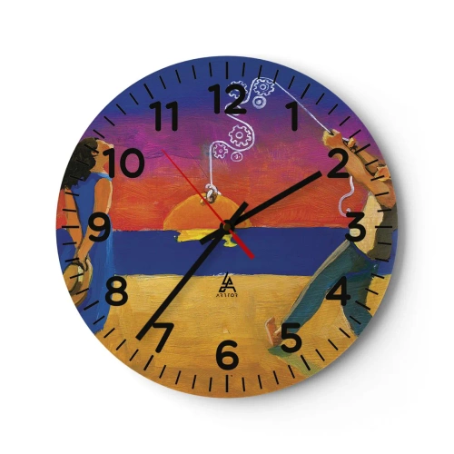 Horloge murale - Pendule murale - Plus qu'une étoile dans le ciel - 30x30 cm