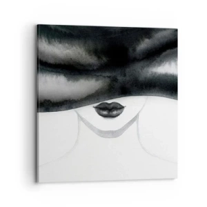 Impression sur toile - Image sur toile - Un mystère sensuel - 70x70 cm