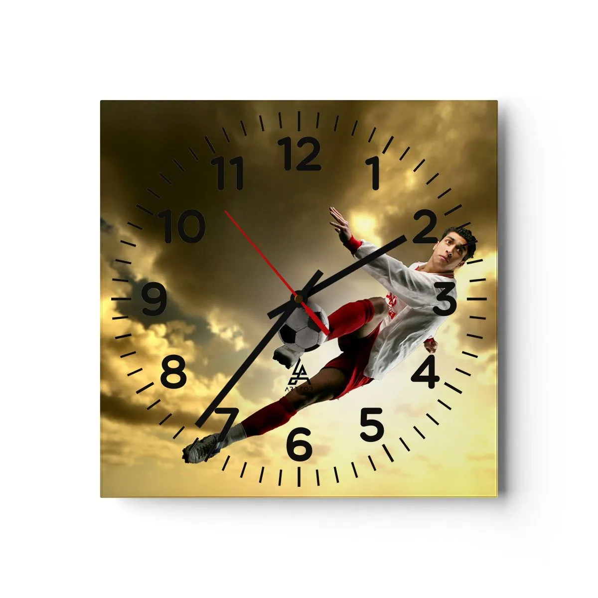 Horloge murale - Pendule murale - Le paradis du football - 30x30 cm