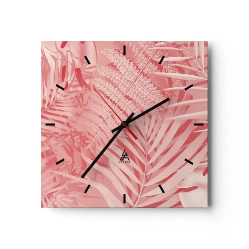 Horloge murale - Pendule murale - Concept de rose - 40x40 cm