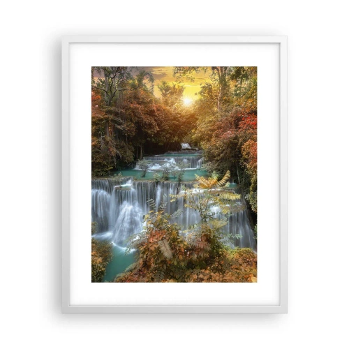 Affiche dans un cadre blanc - Poster - Trésor caché de la forêt - 40x50 cm