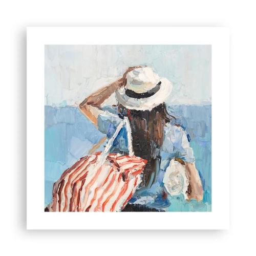 Affiche - Poster - Bienvenue à vos vacances - 40x40 cm