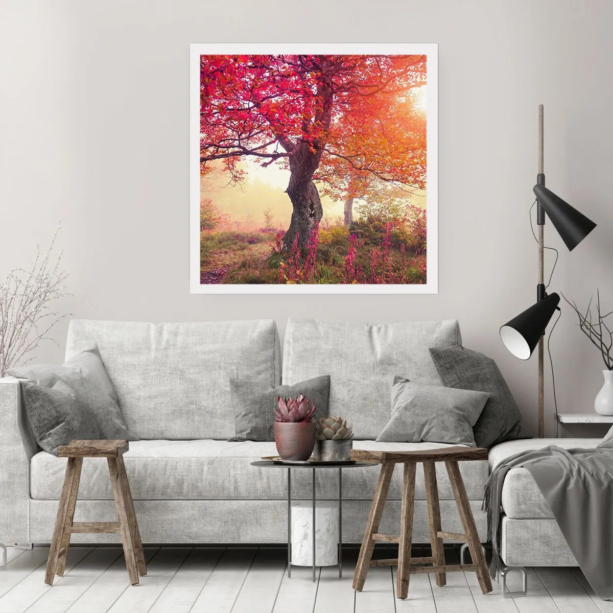 Affiche - Poster - Frénésie de floraison - 40x40 cm