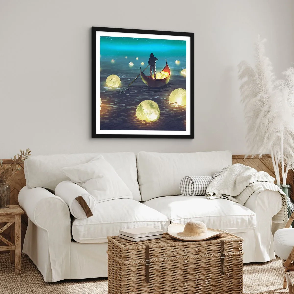 Affiche dans un cadre noir - Poster - Des choses dont les philosophes n'ont jamais rêvé - 60x60 cm