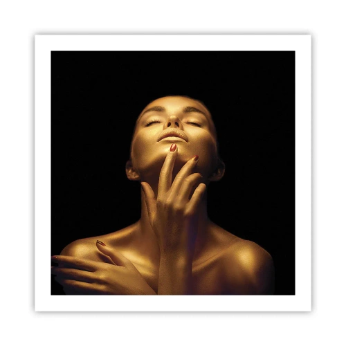 Affiche - Poster - Comme de la soie dorée - 60x60 cm