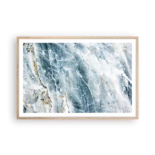 Affiche dans un chêne clair - Poster - Monde de glace - 91x61 cm