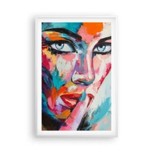 Affiche dans un cadre blanc - Poster - Notre premier secret - 61x91 cm