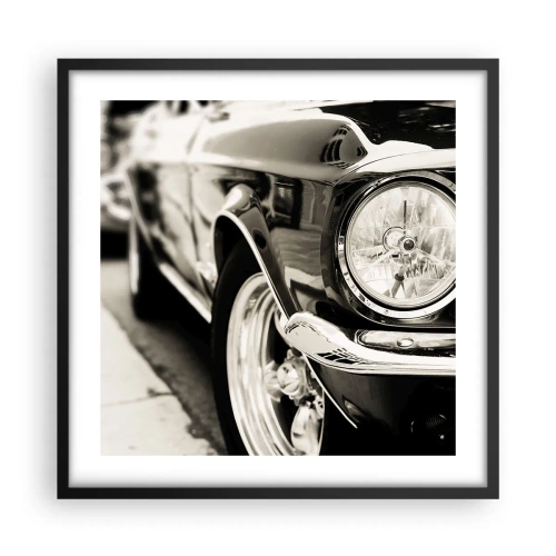 Affiche dans un cadre noir - Poster - Brillance permanente - 50x50 cm