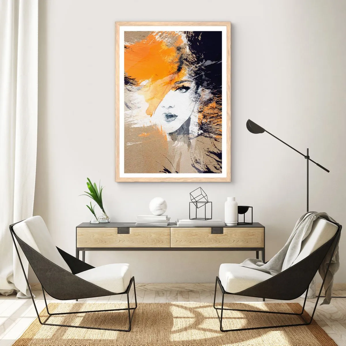 Affiche dans un chêne clair - Poster - Et la lumière fut - 50x70 cm