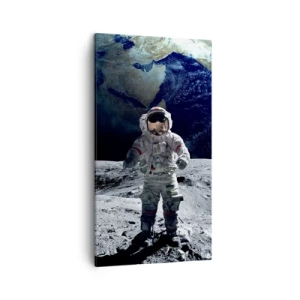 Impression sur toile - Image sur toile - Salutations de la lune - 45x80 cm