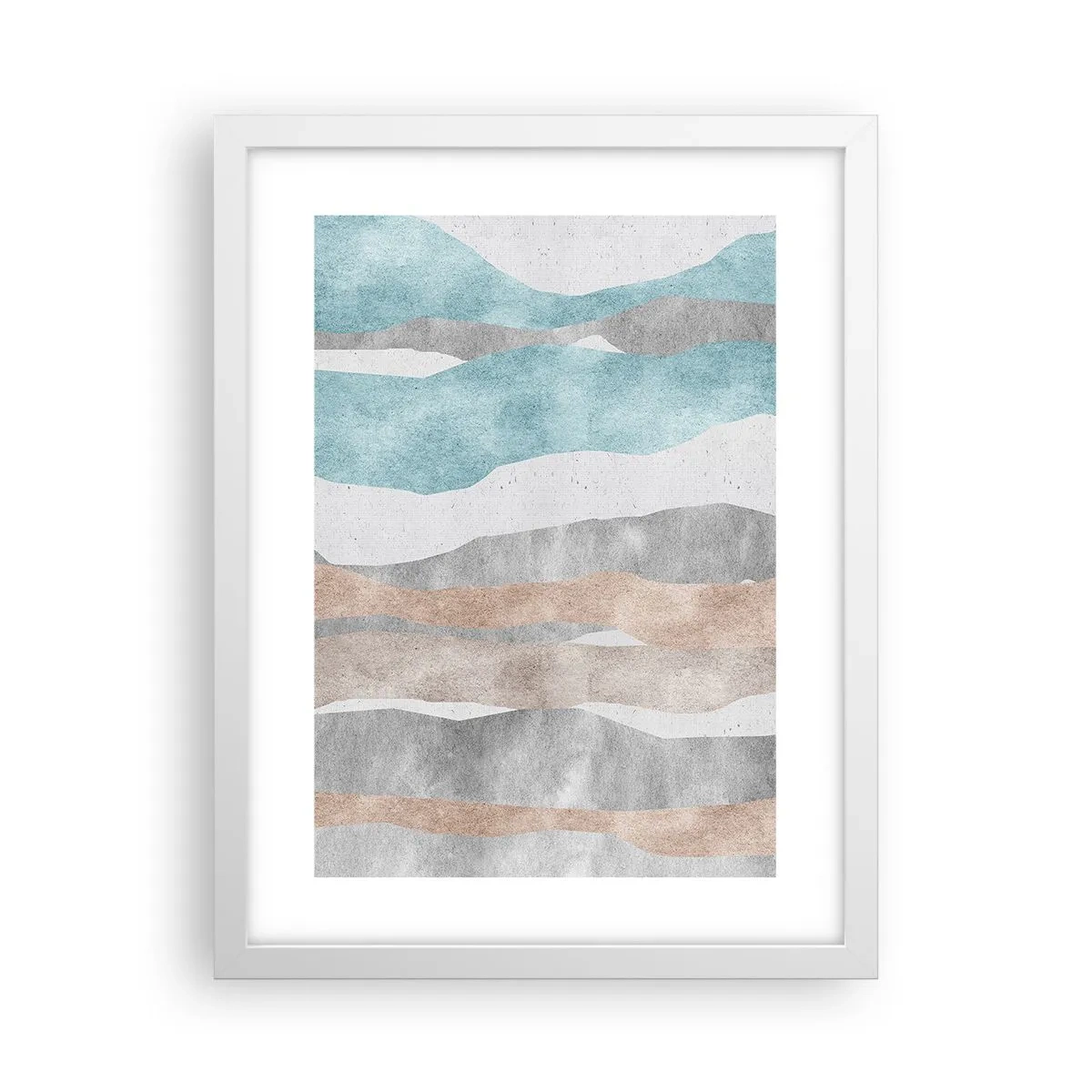 Affiche dans un cadre blanc - Poster - Une étude de proximité - 30x40 cm