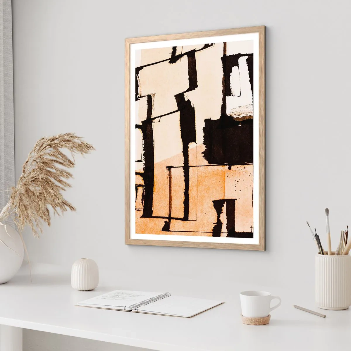 Affiche dans un chêne clair - Poster - De l’ordre malgré tout - 40x50 cm