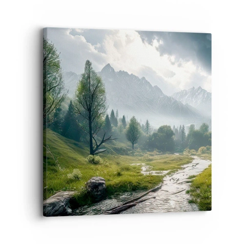 Impression sur toile - Image sur toile - Aller et retour - 30x30 cm