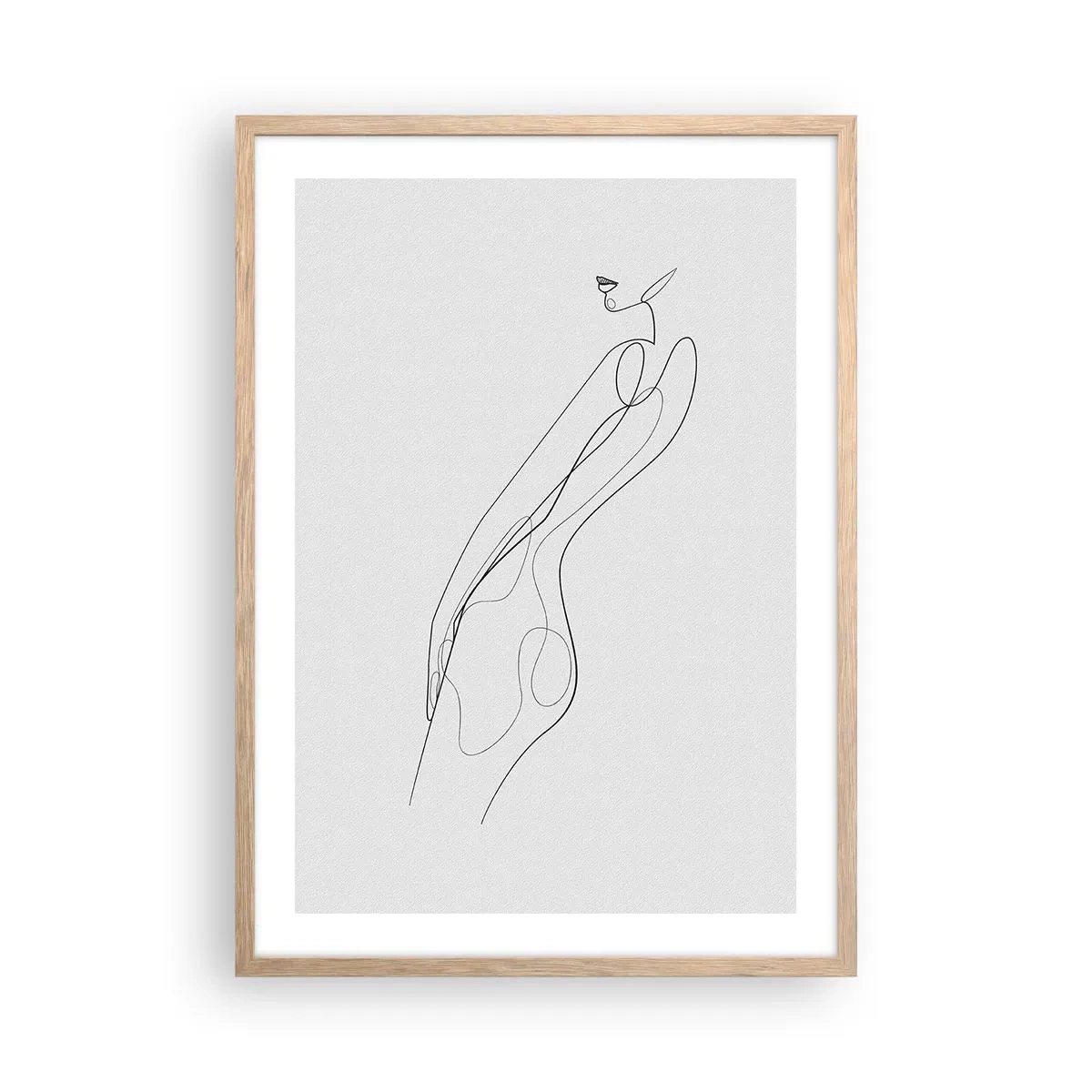 Affiche dans un chêne clair - Poster - Juste une promesse - 50x70 cm