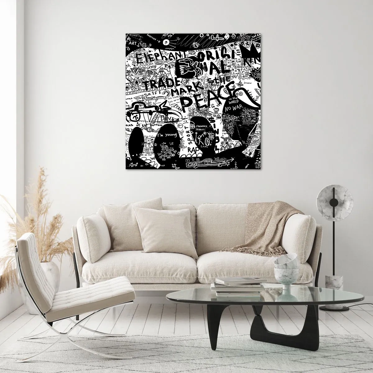 Impression sur verre - Image sur verre - La richesse des rues - 40x40 cm