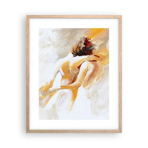 Affiche dans un chêne clair - Poster - Proximité dans le ciel - 40x50 cm