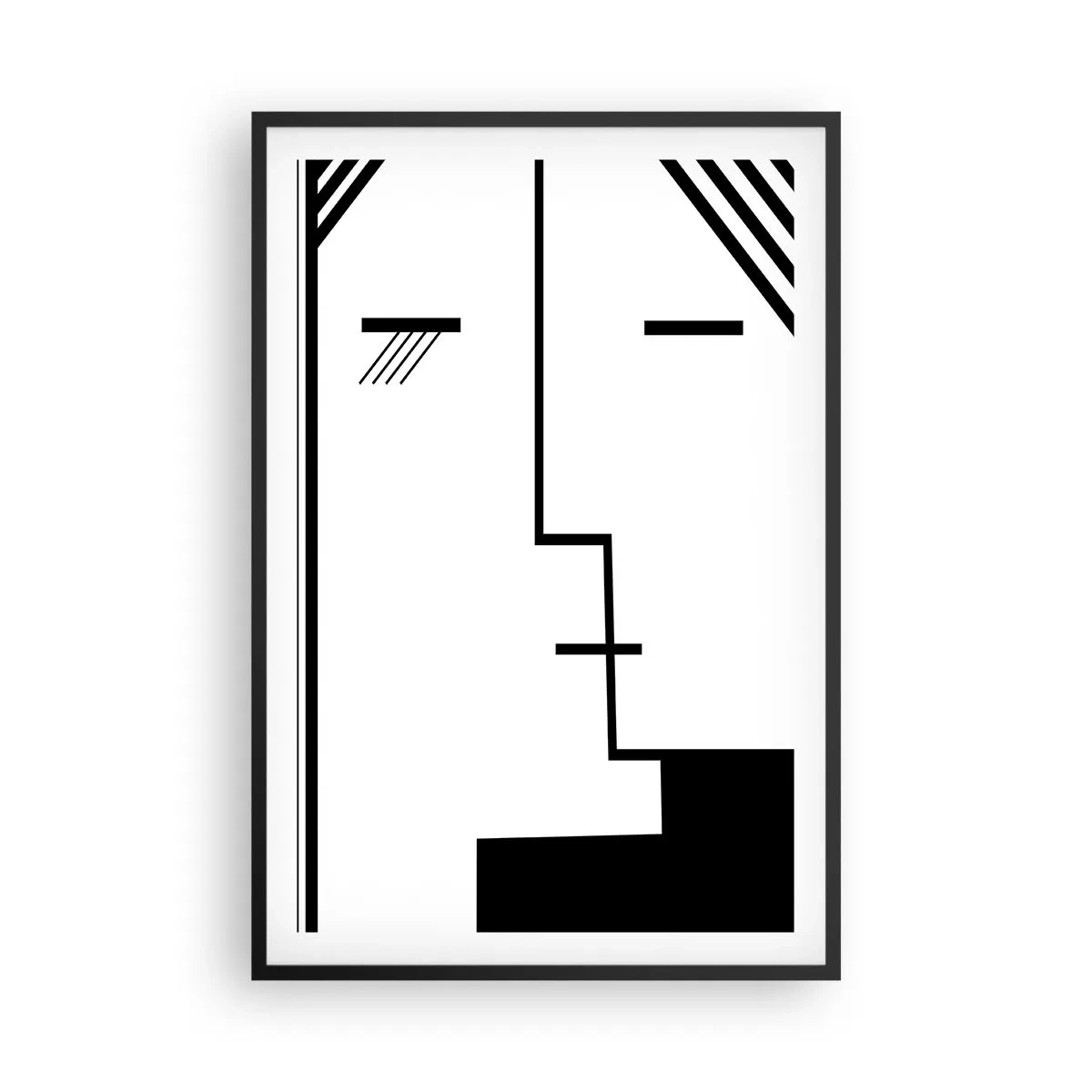 Affiche dans un cadre noir - Poster - Juste un baiser - 61x91 cm
