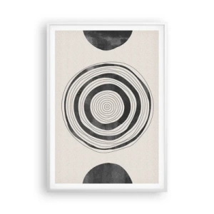 Affiche dans un cadre blanc - Poster - Ce qui est important c'est ce qu'il y a entre les deux - 70x100 cm