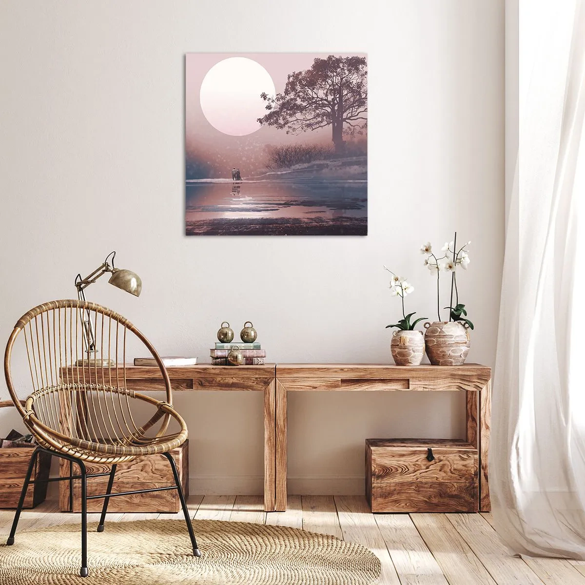 Impression sur toile - Image sur toile - Merveilles de la nuit - 40x40 cm