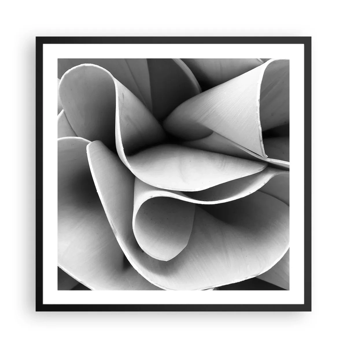 Affiche dans un cadre noir - Poster - Il s'en passe dans l'espace - 60x60 cm