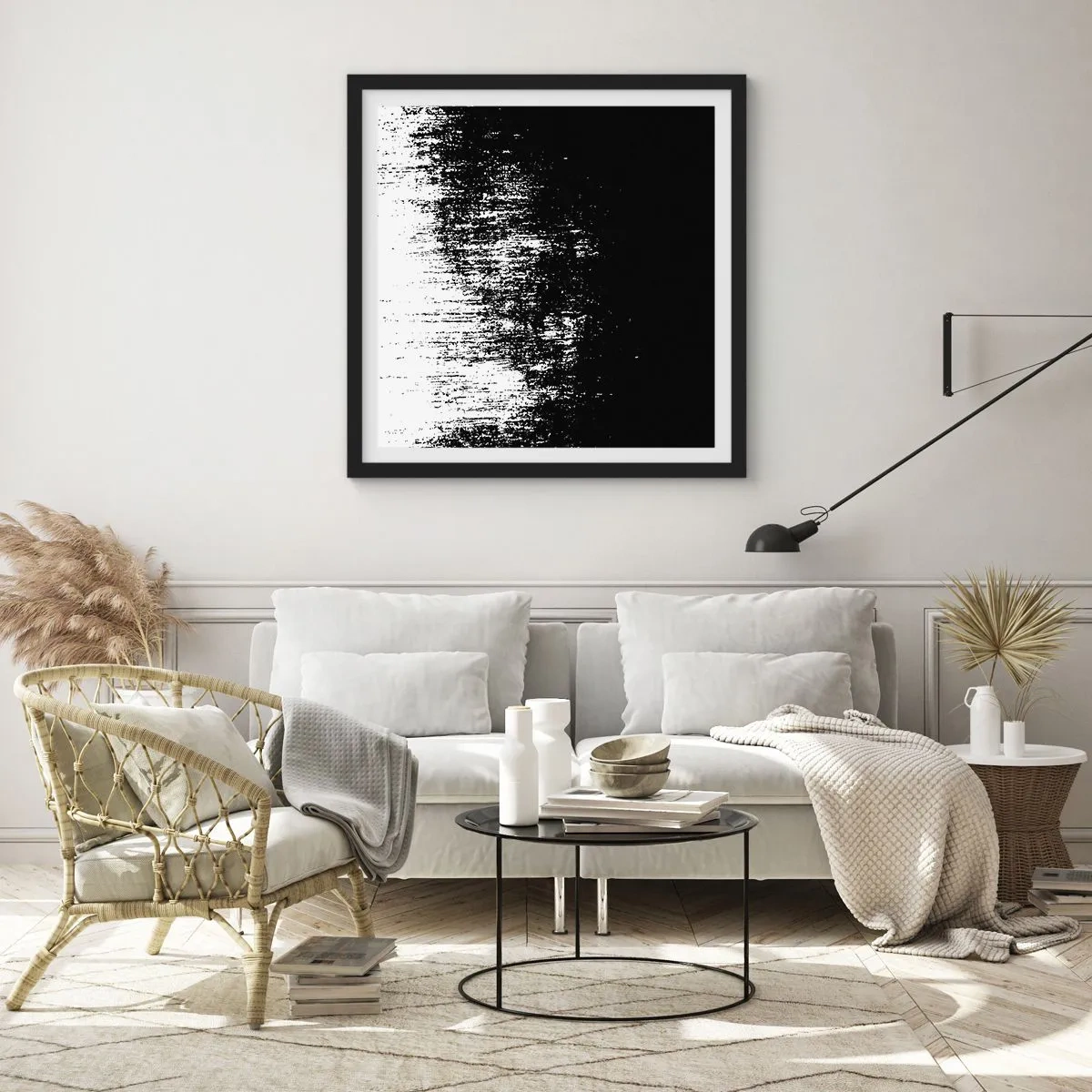 Affiche dans un cadre noir - Poster - Et le gagnant est ... - 60x60 cm