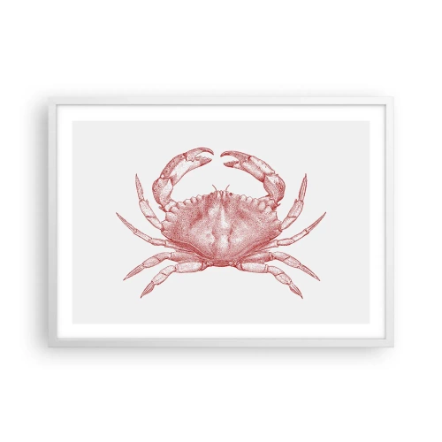 Affiche dans un cadre blanc - Poster - Le crabe des crabes - 70x50 cm