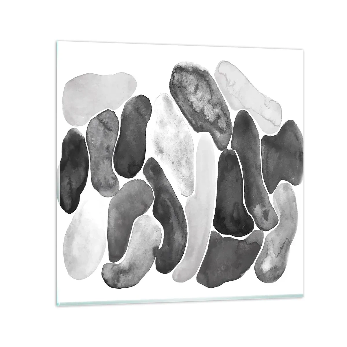 Impression sur verre - Image sur verre - Abstraction rocheuse - 30x30 cm