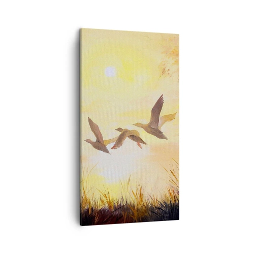 Impression sur toile - Image sur toile - Le début d'un long voyage - 45x80 cm