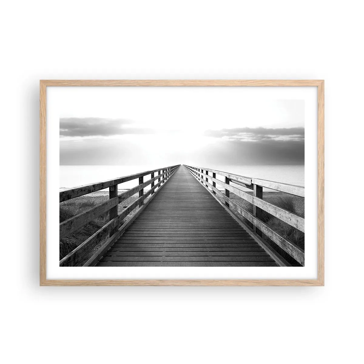 Affiche dans un chêne clair - Poster - A perte de vue... - 70x50 cm