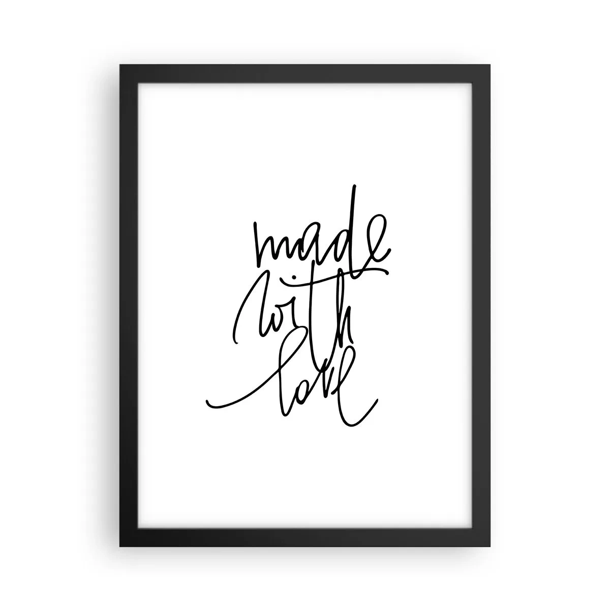 Affiche dans un cadre noir - Poster - La meilleure marque - 30x40 cm