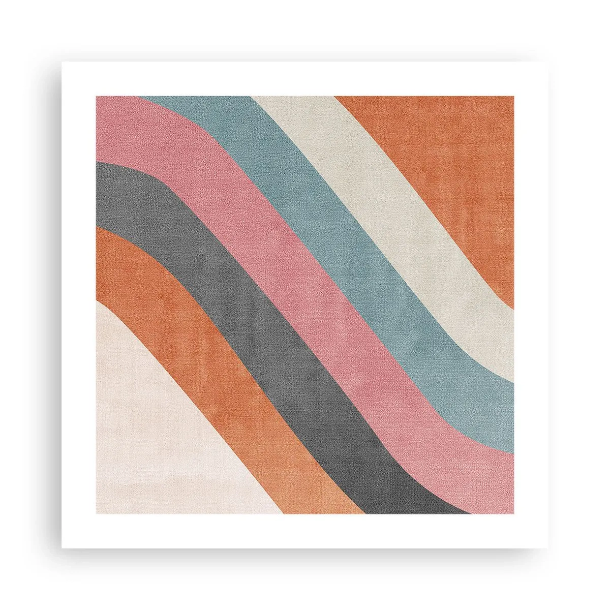 Affiche - Poster - Composition diagonale – mouvement - 50x50 cm
