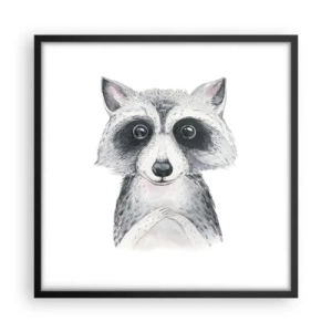 Affiche dans un cadre noir - Poster - Un moment pour s'émouvoir - 50x50 cm