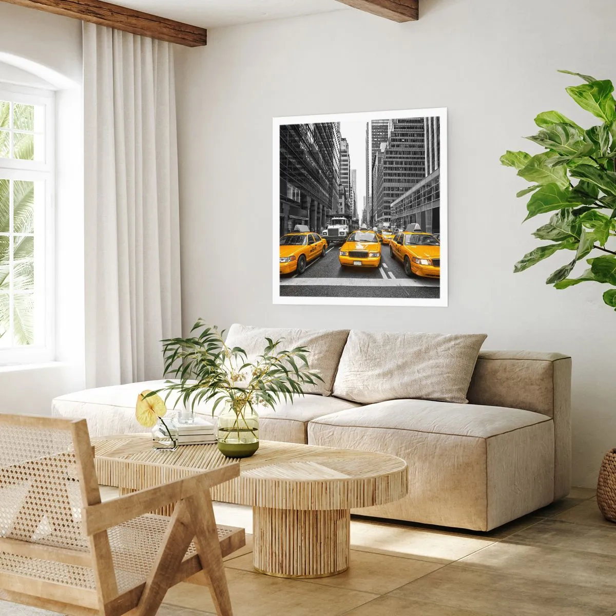 Affiche - Poster - C'est nous qui colorons la ville - 60x60 cm