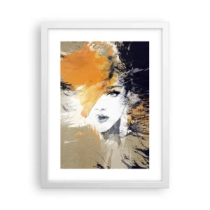 Affiche dans un cadre blanc - Poster - Et la lumière fut - 30x40 cm